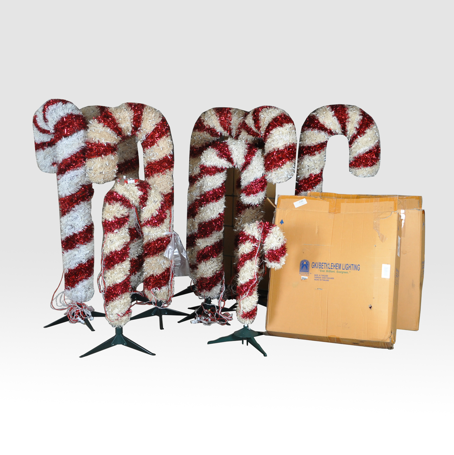Outdoor Candy Cane Light Decor