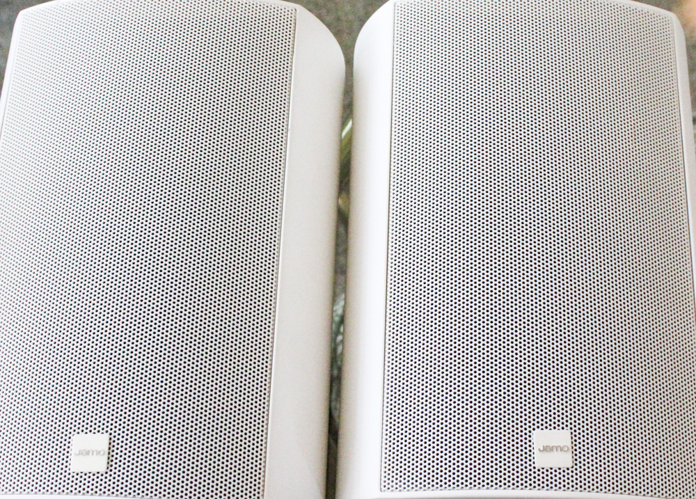 White Jamo Wall Mount Speakers