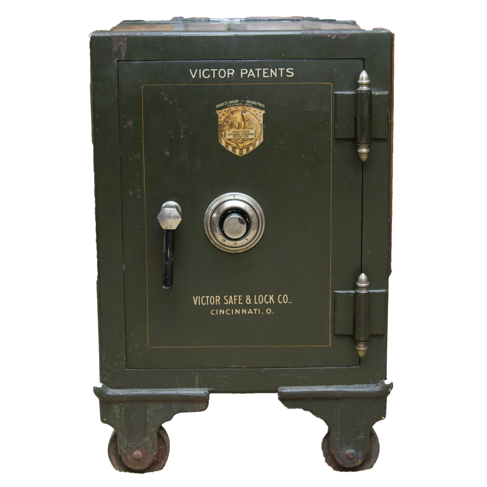 Vintage Victor Safe and Lock Co. Safe on Wheels