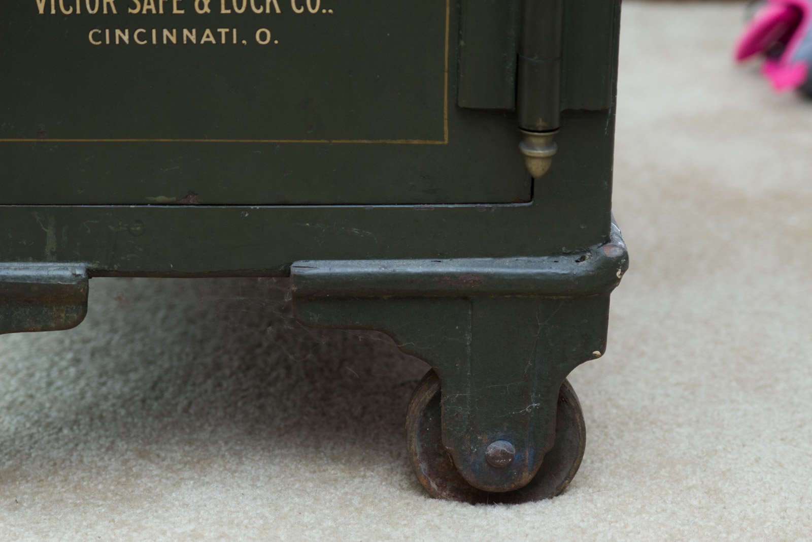 Vintage Victor Safe and Lock Co. Safe on Wheels