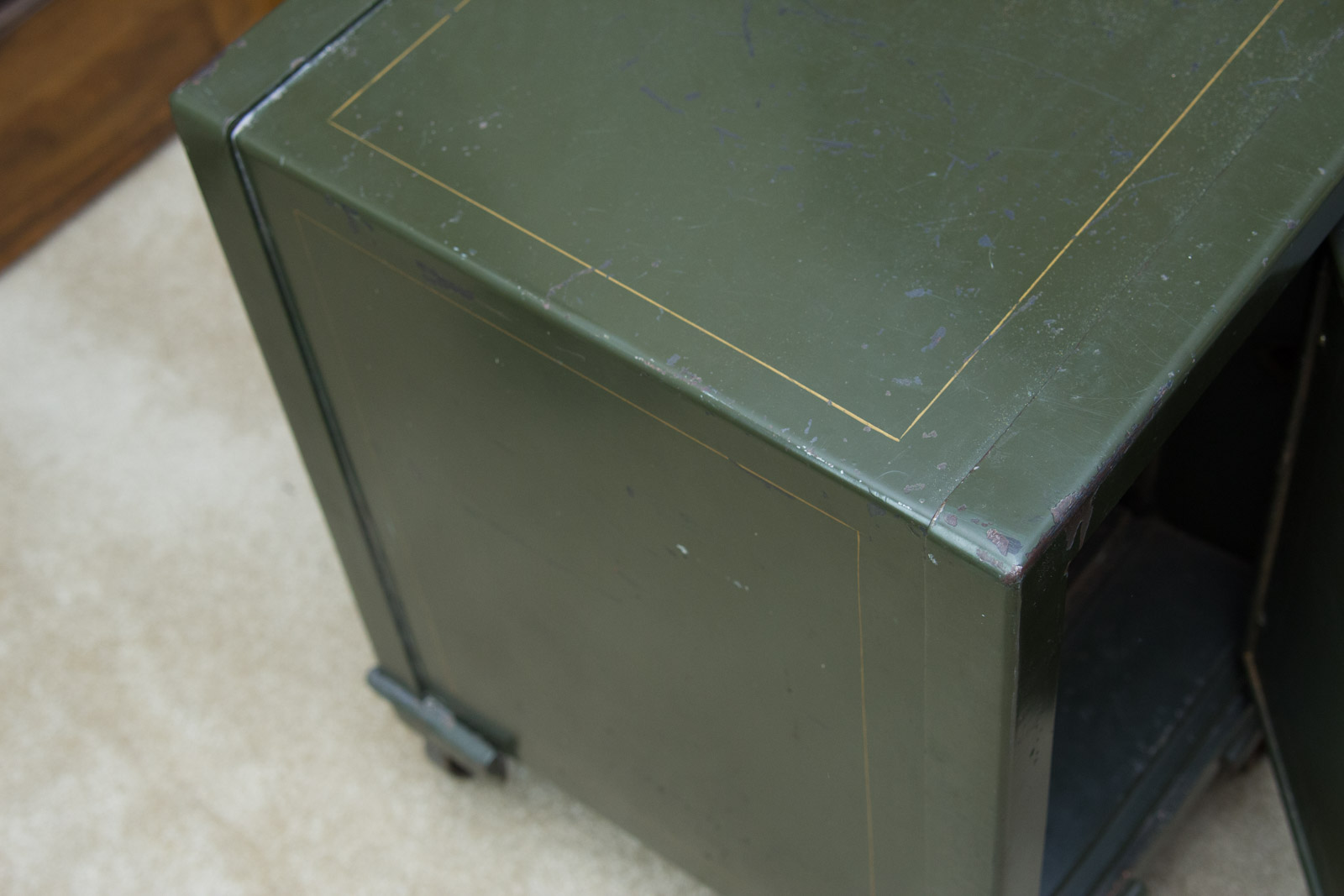 Vintage Victor Safe and Lock Co. Safe on Wheels