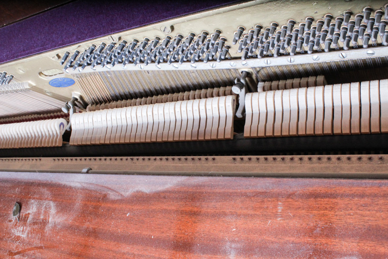 Baldwin Acrosonic Spinet Piano and Embroidered Bench