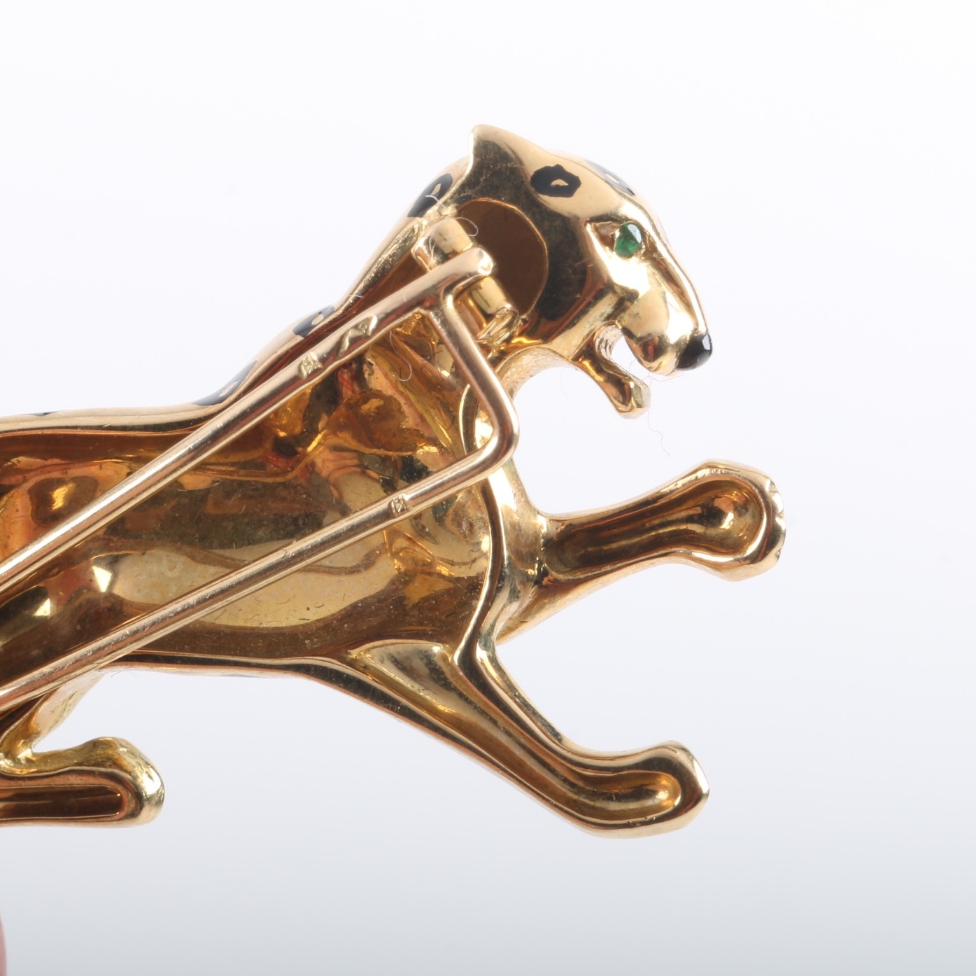Cartier 18K Yellow Gold Jaguar Brooch