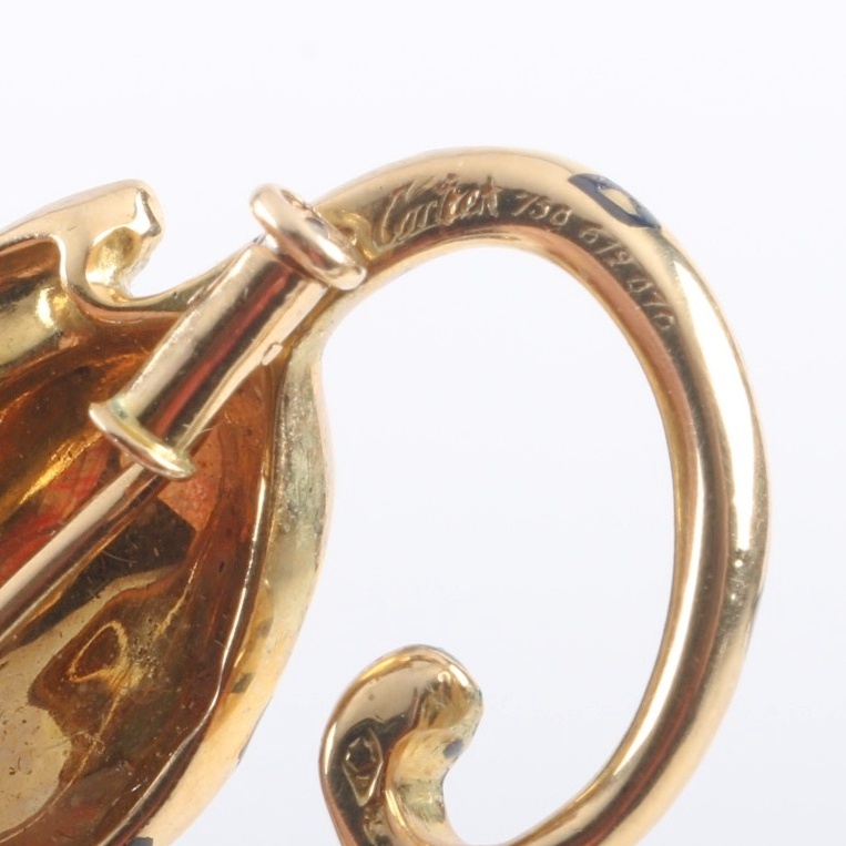 Cartier 18K Yellow Gold Jaguar Brooch