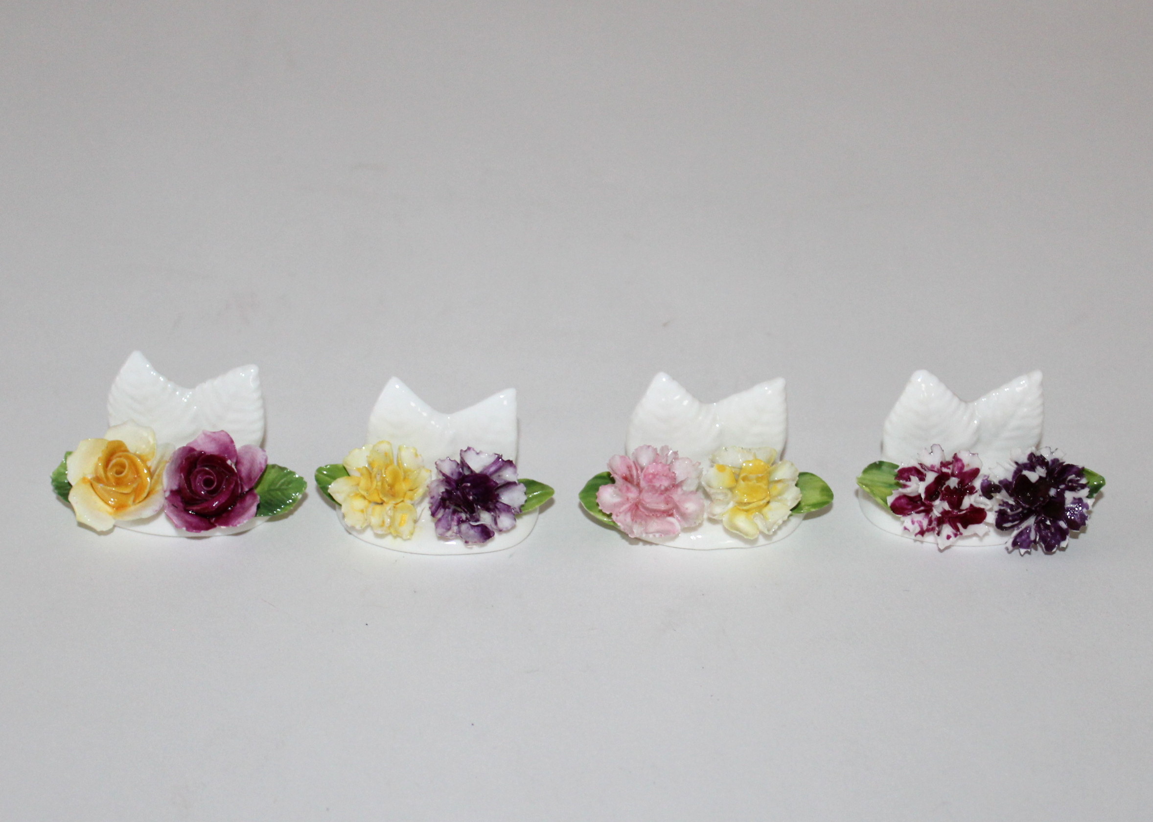 Coalport Porcelain Placecard Holders