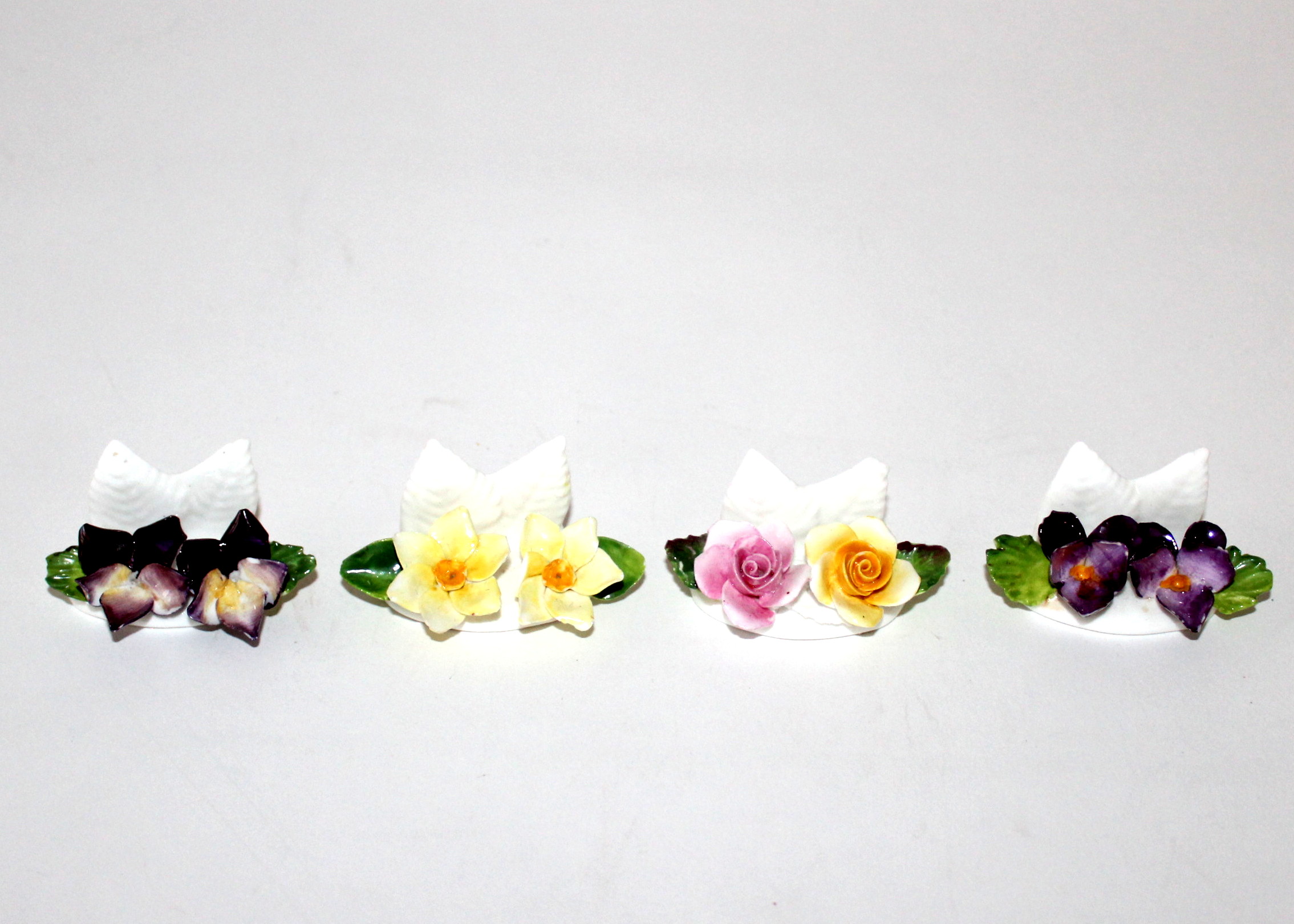 Coalport Porcelain Placecard Holders