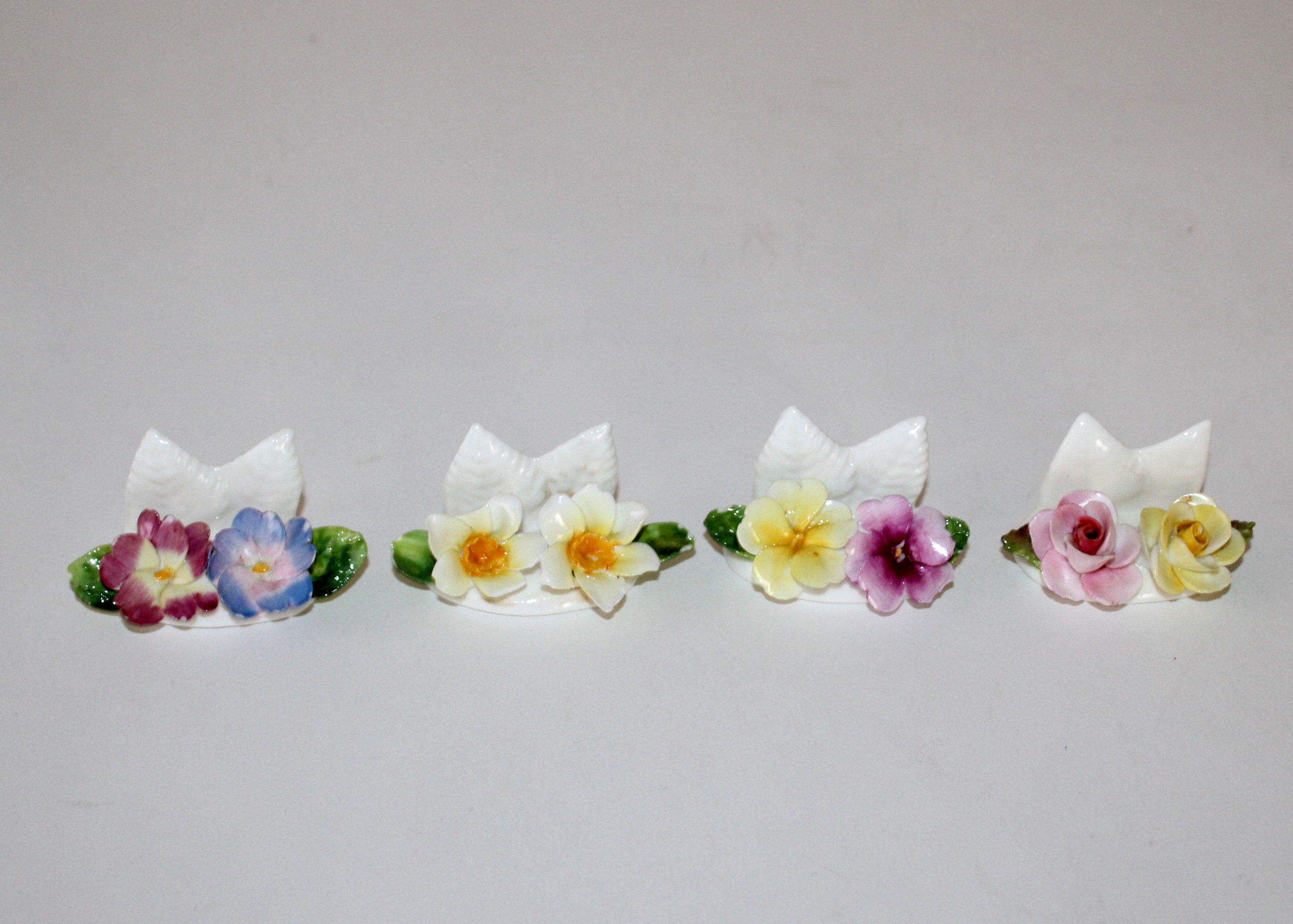 Coalport Porcelain Placecard Holders