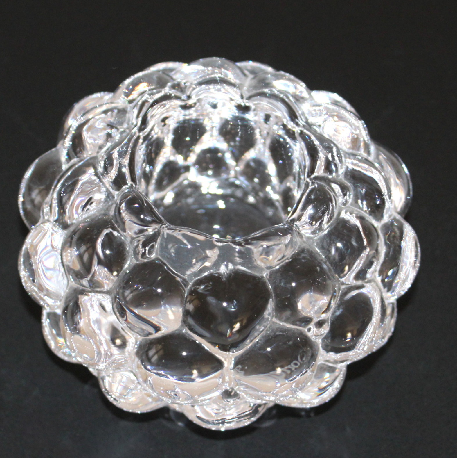 Orrefors "Raspberry" Votive Holders