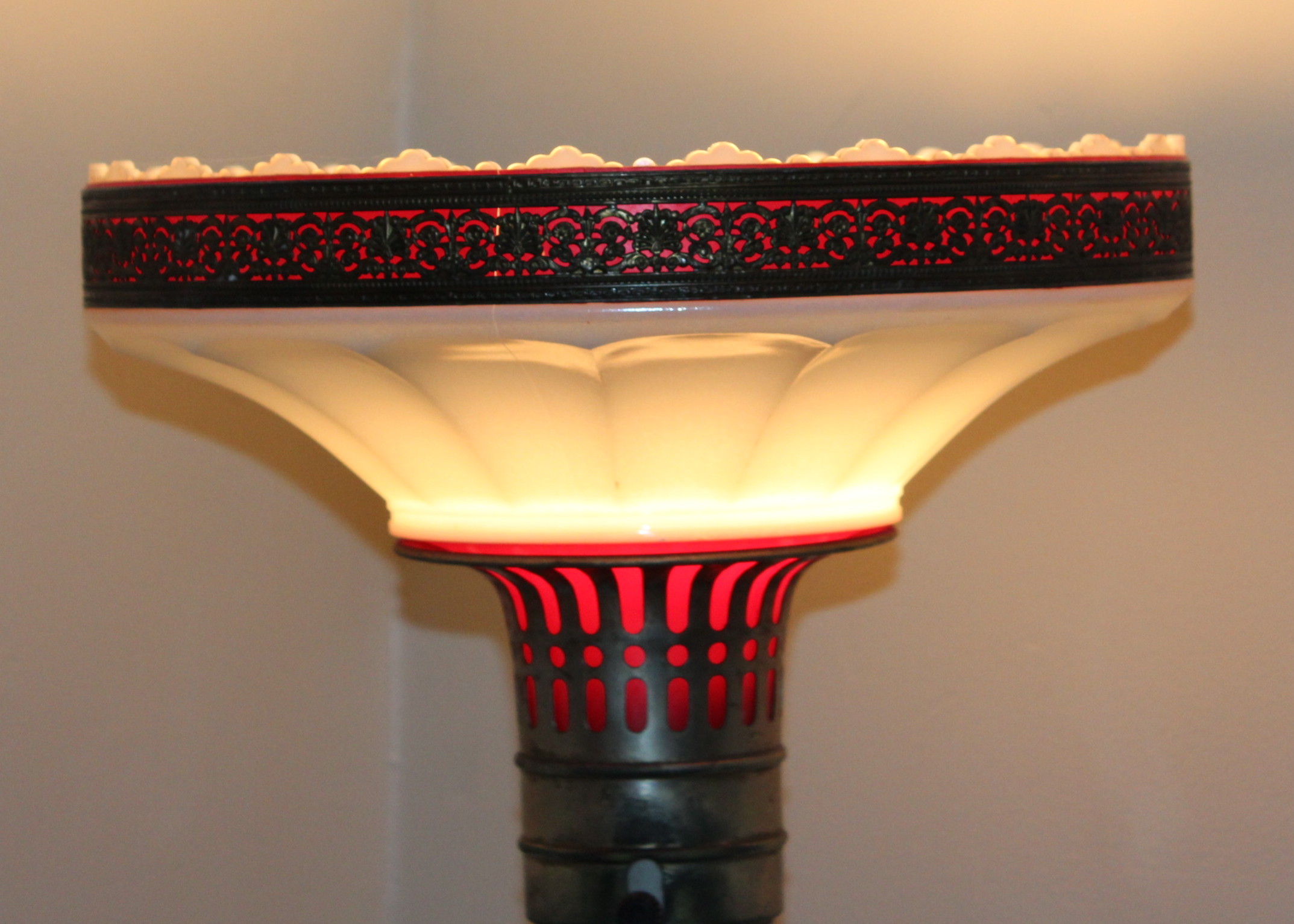 Antique Victorian Torchiere Lamp