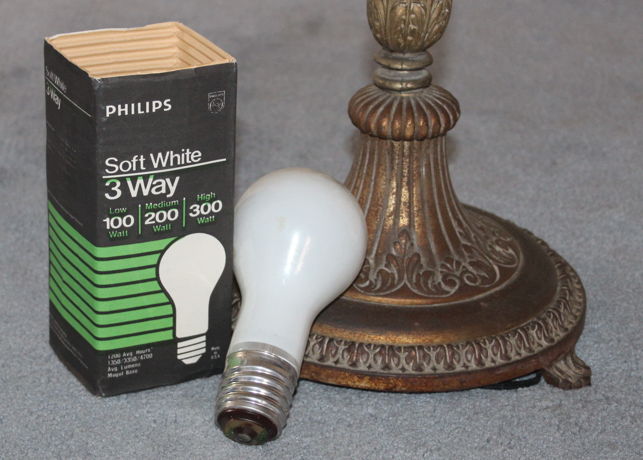 Antique Victorian Torchiere Lamp