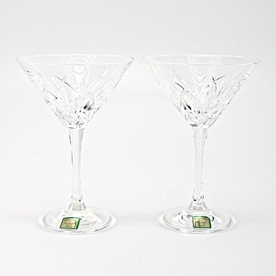 Waterford Crystal ""Brookside" Martini Glasses