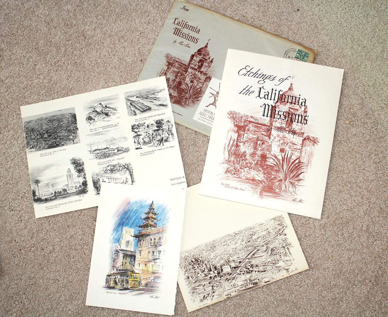 Vintage Offset Lithograph Prints Collection