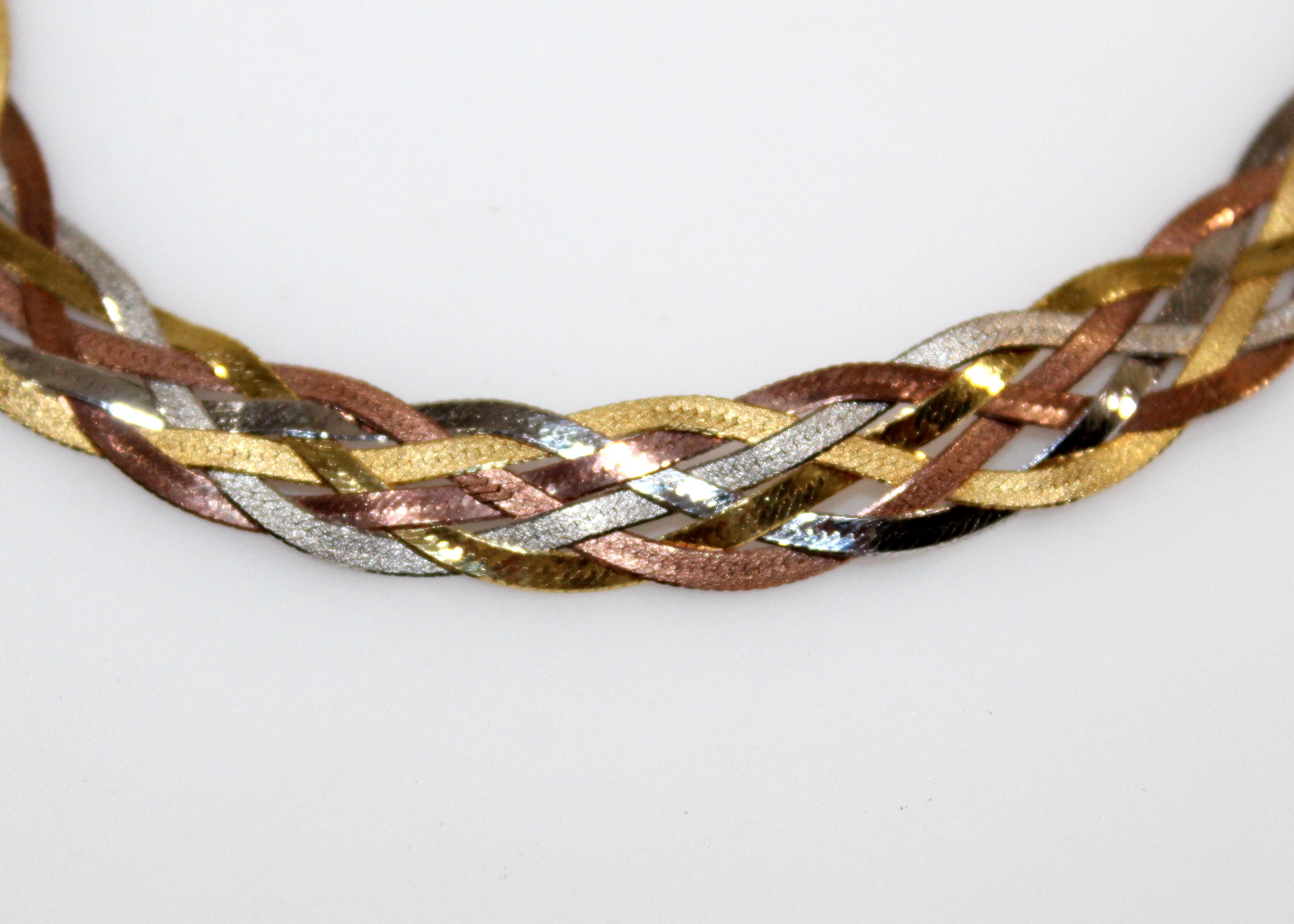 14K Tri-Color Gold Bracelet