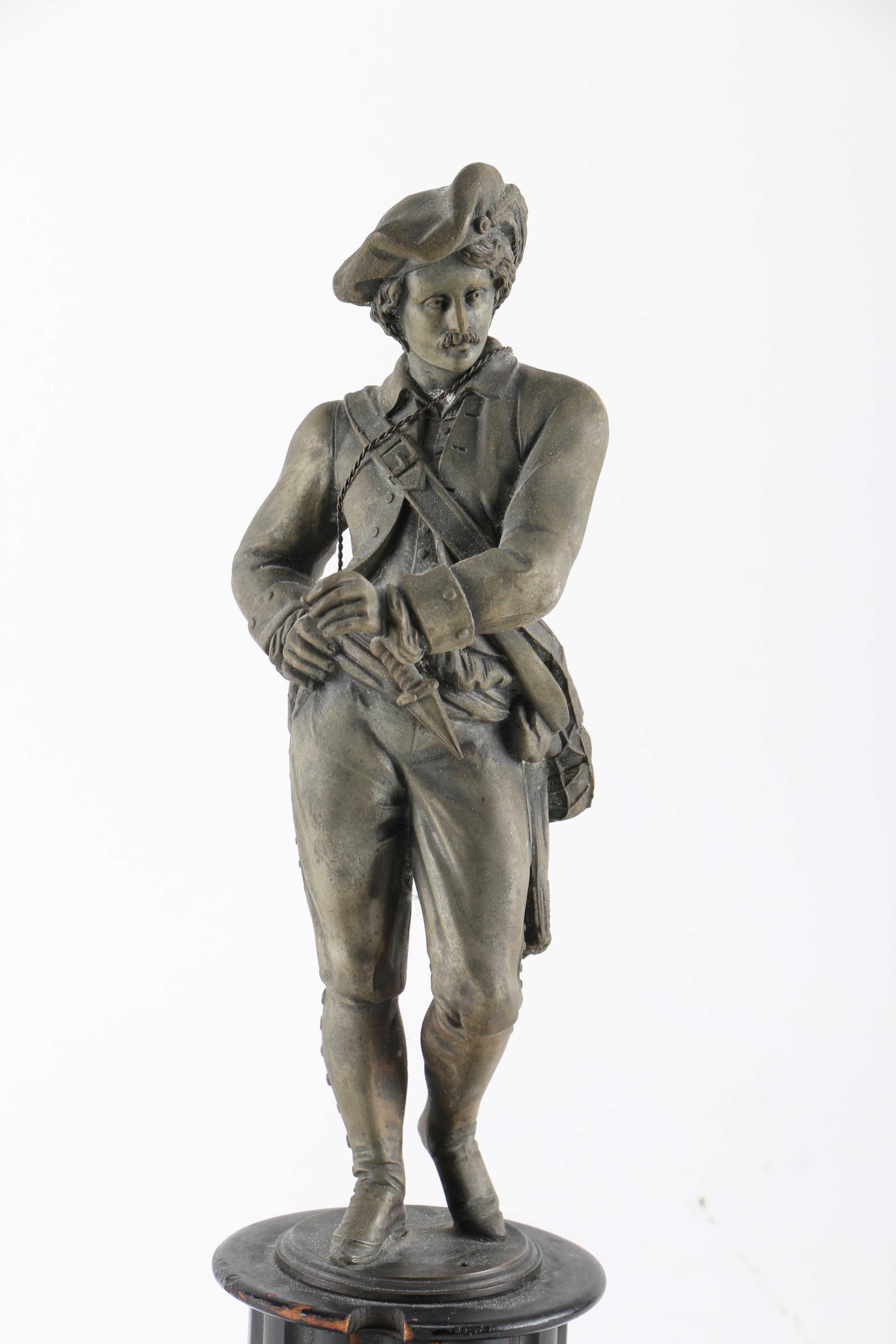 Colonial  Metal Statue