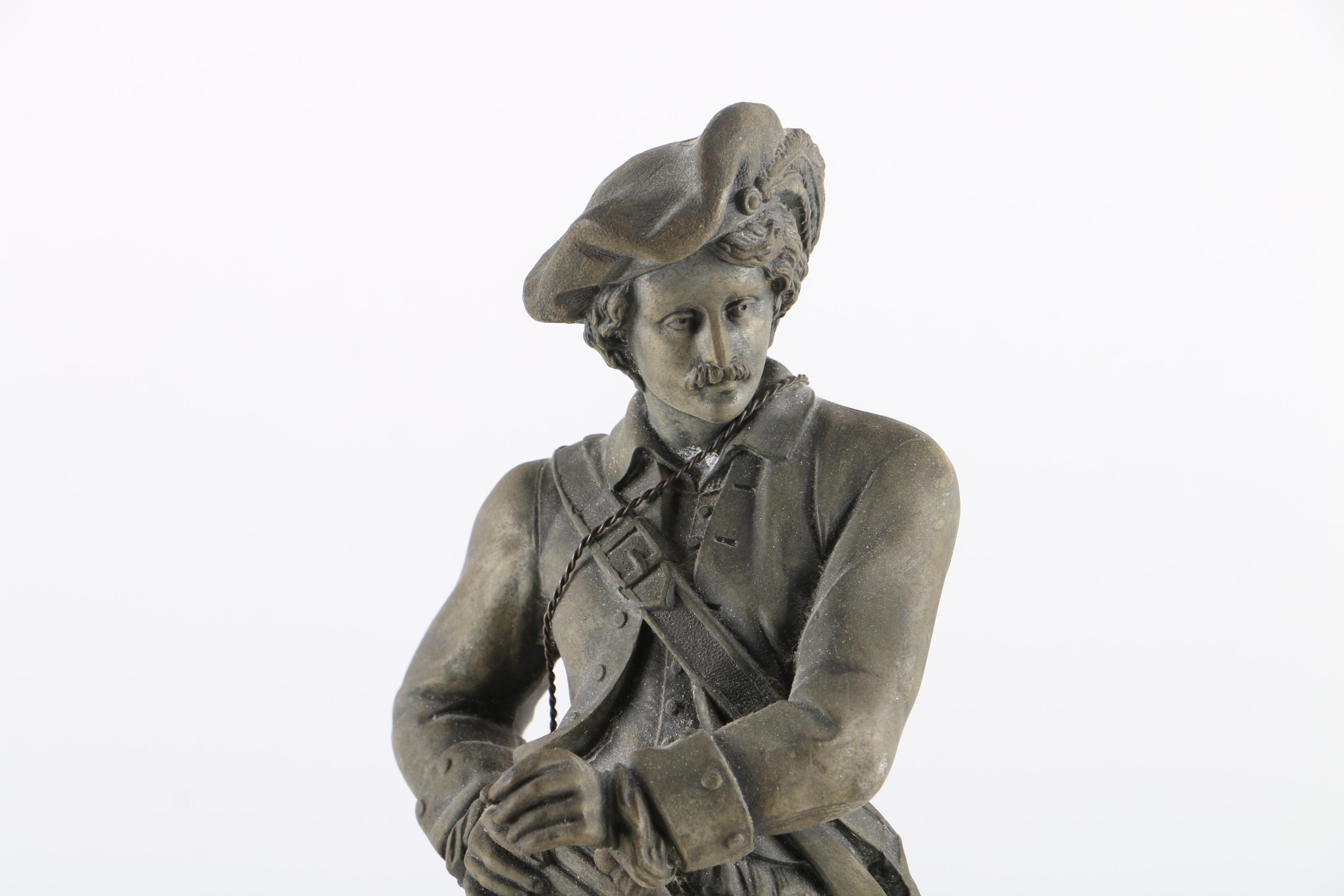 Colonial  Metal Statue