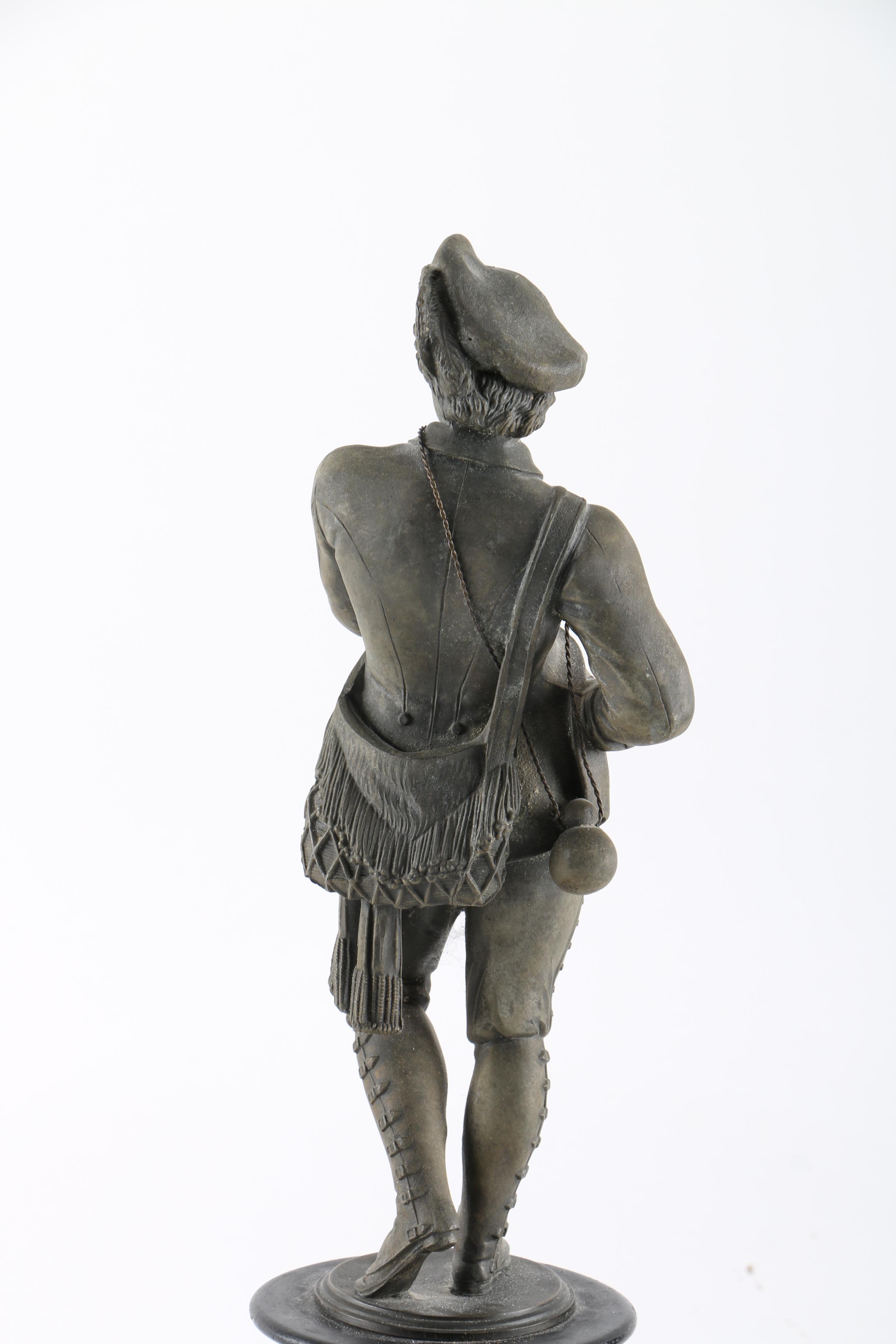 Colonial  Metal Statue