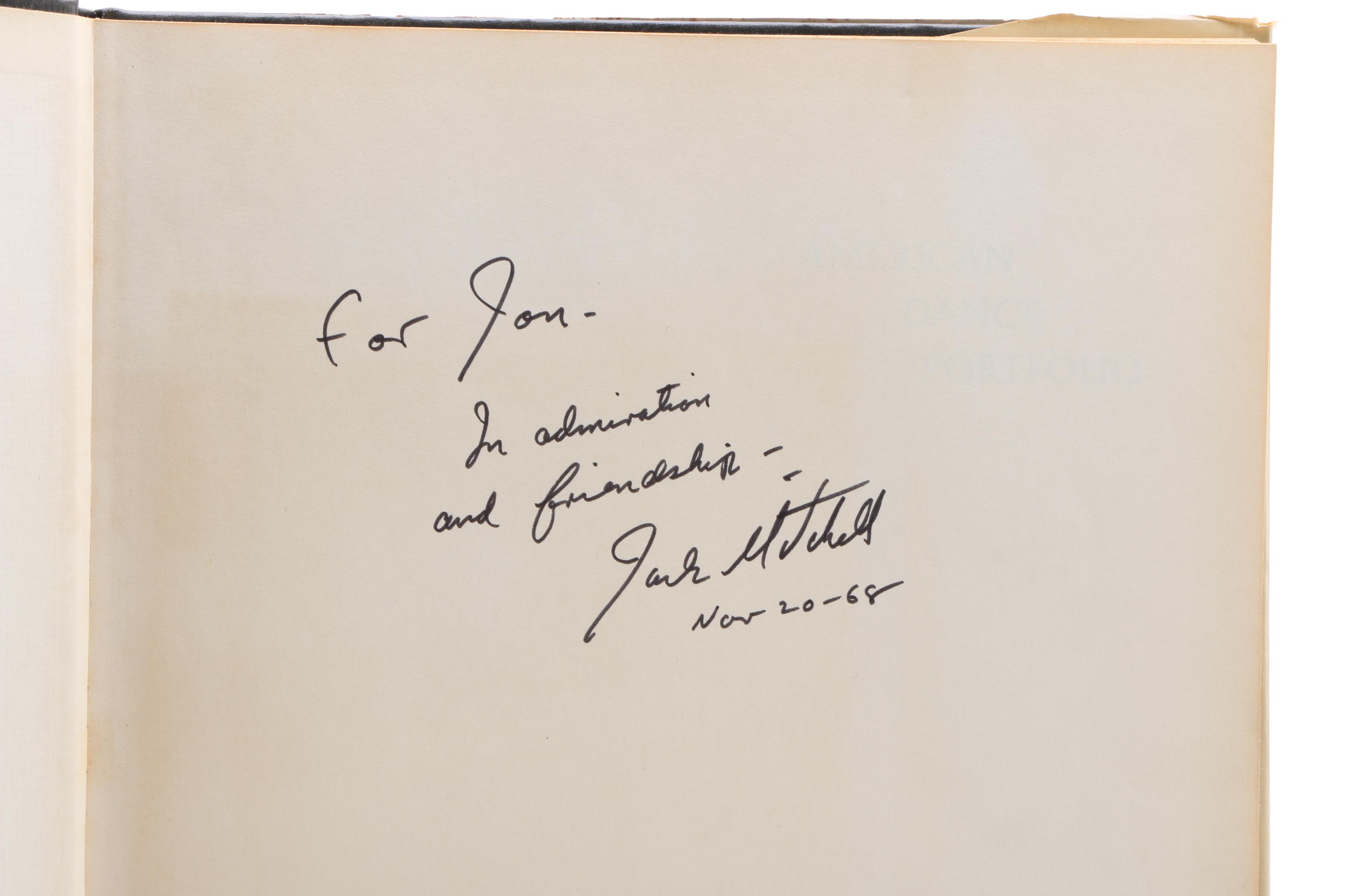 Signed "American Dance Portfolio" by Jack Mitchell