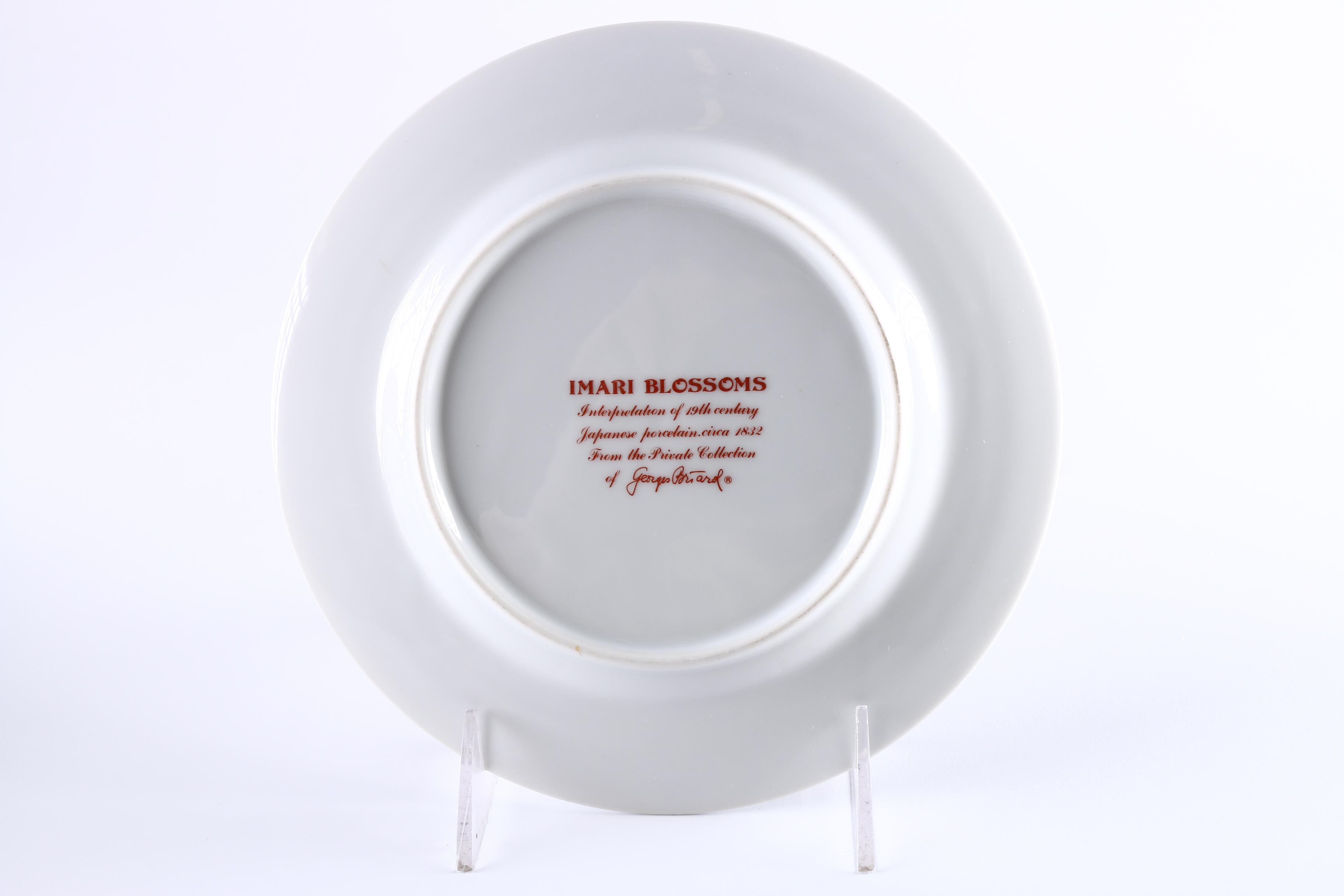Georges Briard "Imari Blossoms" Porcelain Plates