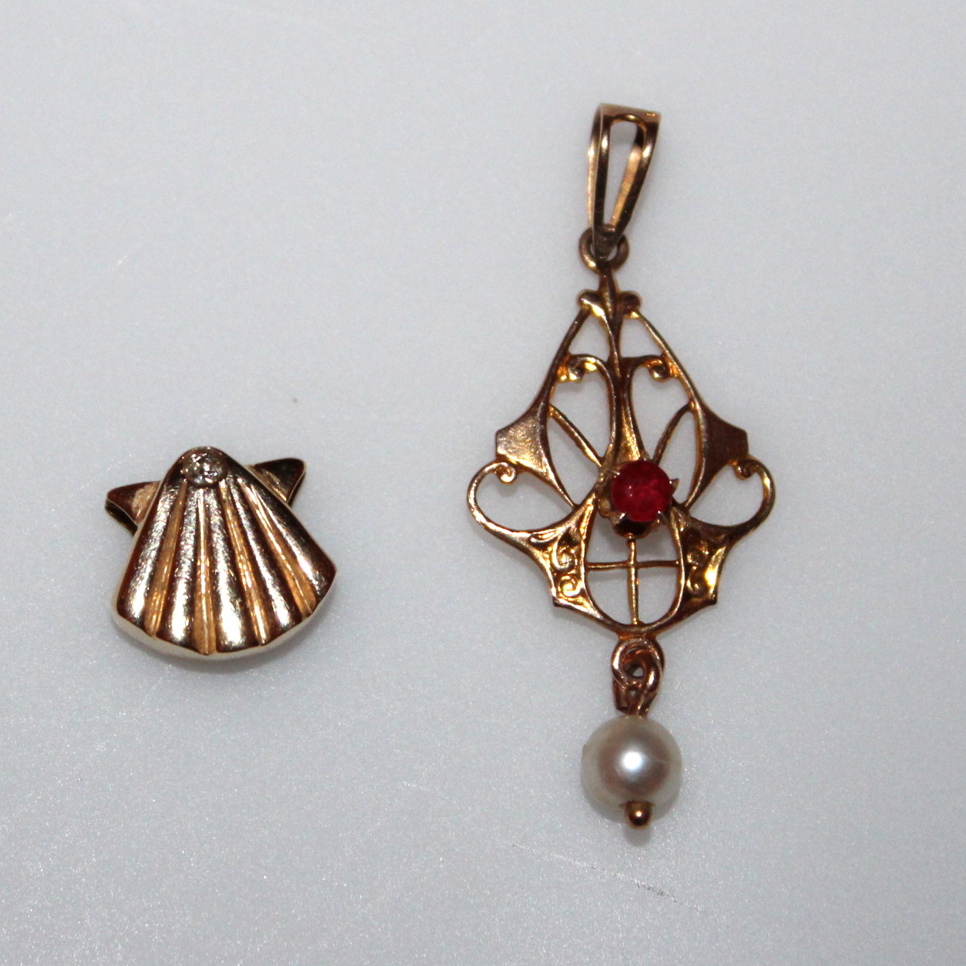 Two Gold Pendants