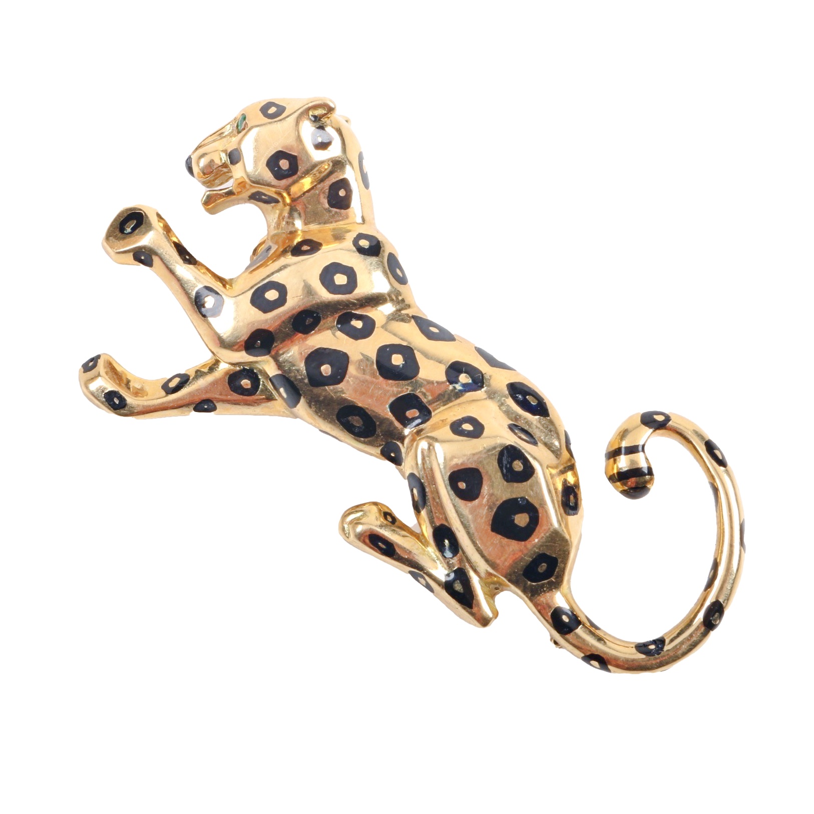 Cartier 18K Yellow Gold Jaguar Brooch