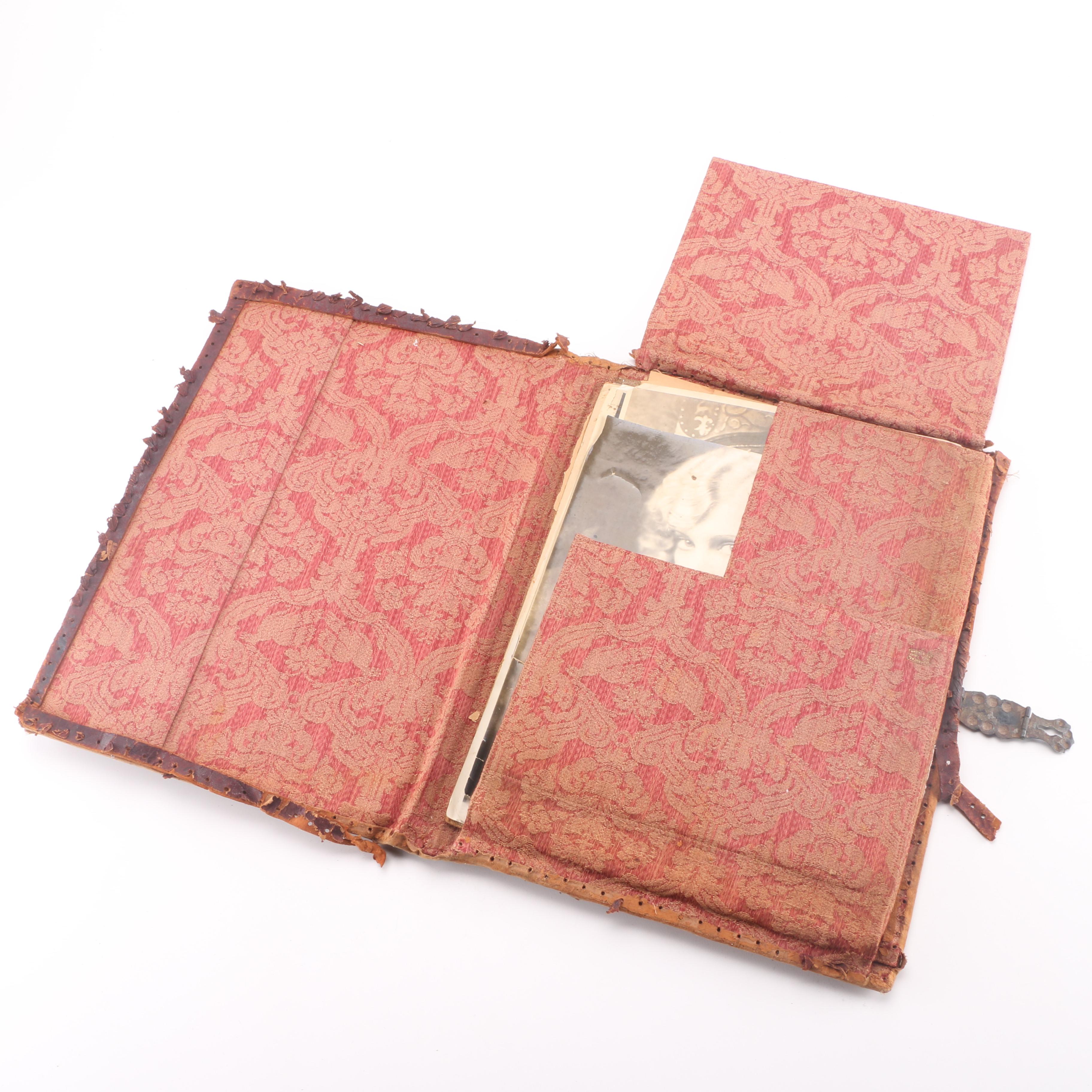 Vintage Photo Album with Portrait Photographs