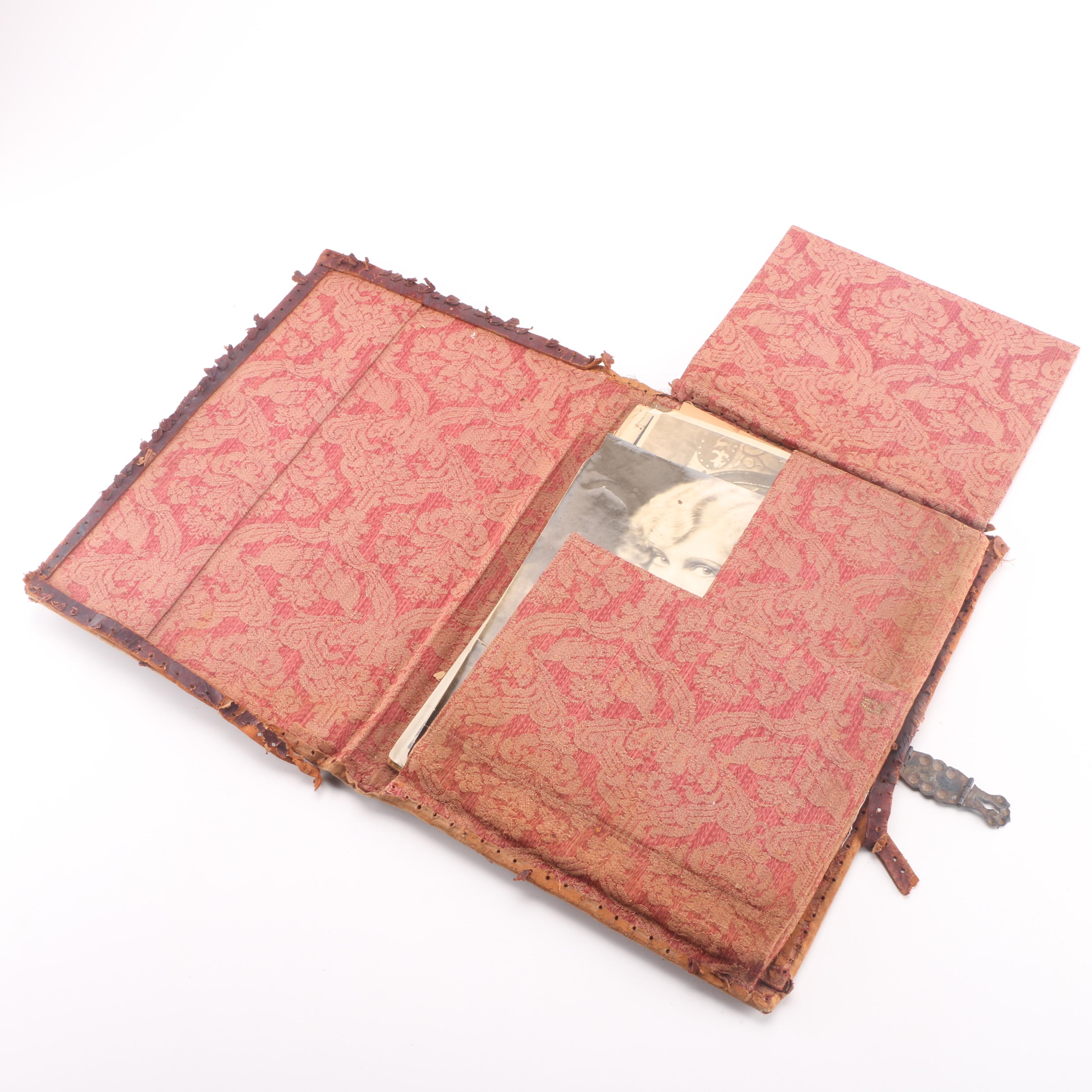 Vintage Photo Album with Portrait Photographs