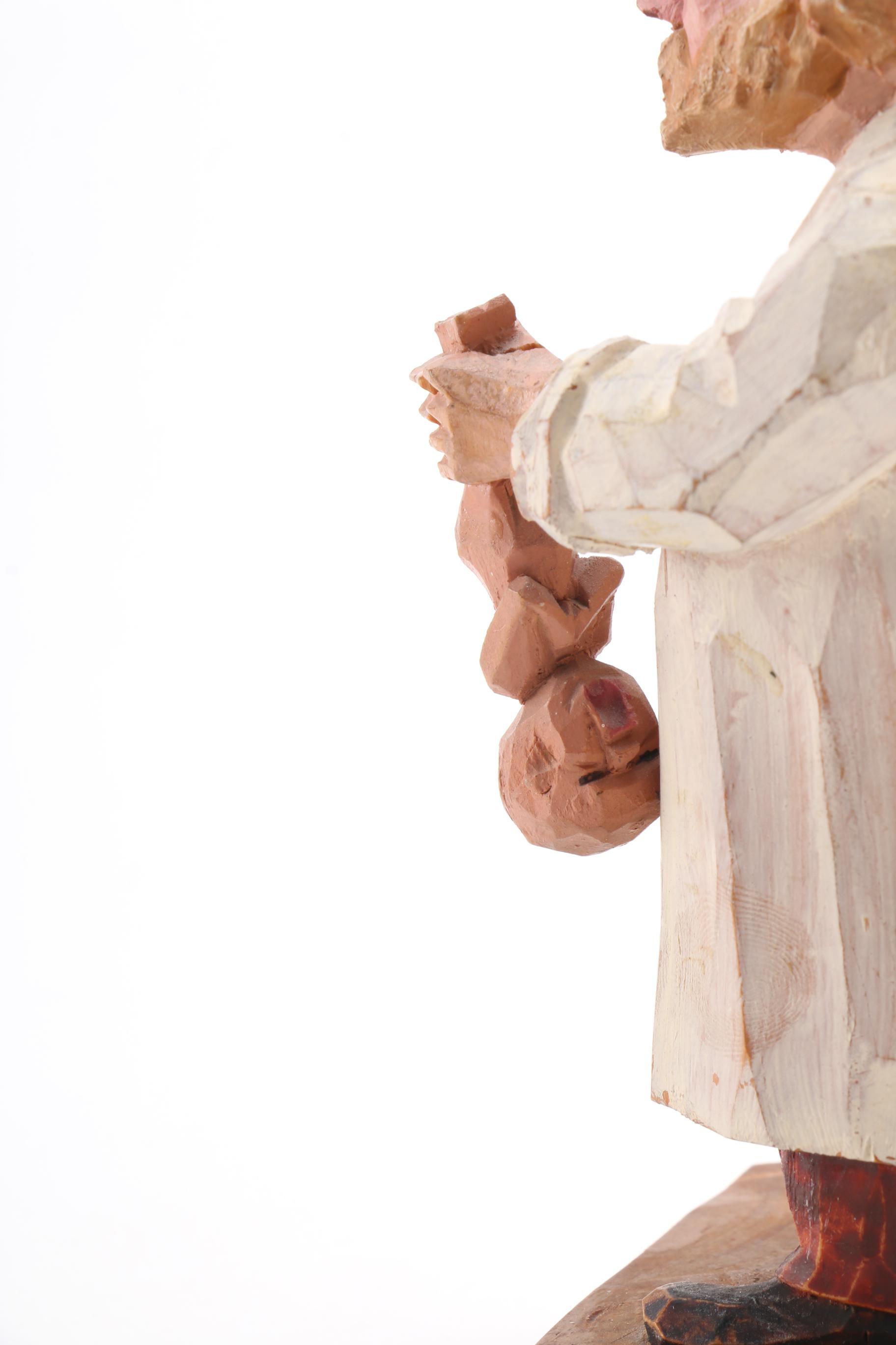 Carved German Style Wooden Figurines