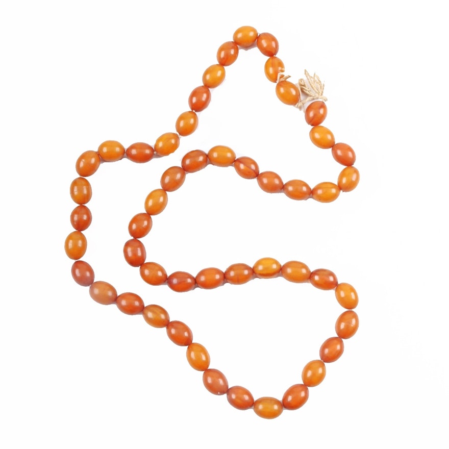 Vintage Amber Prayer Beads