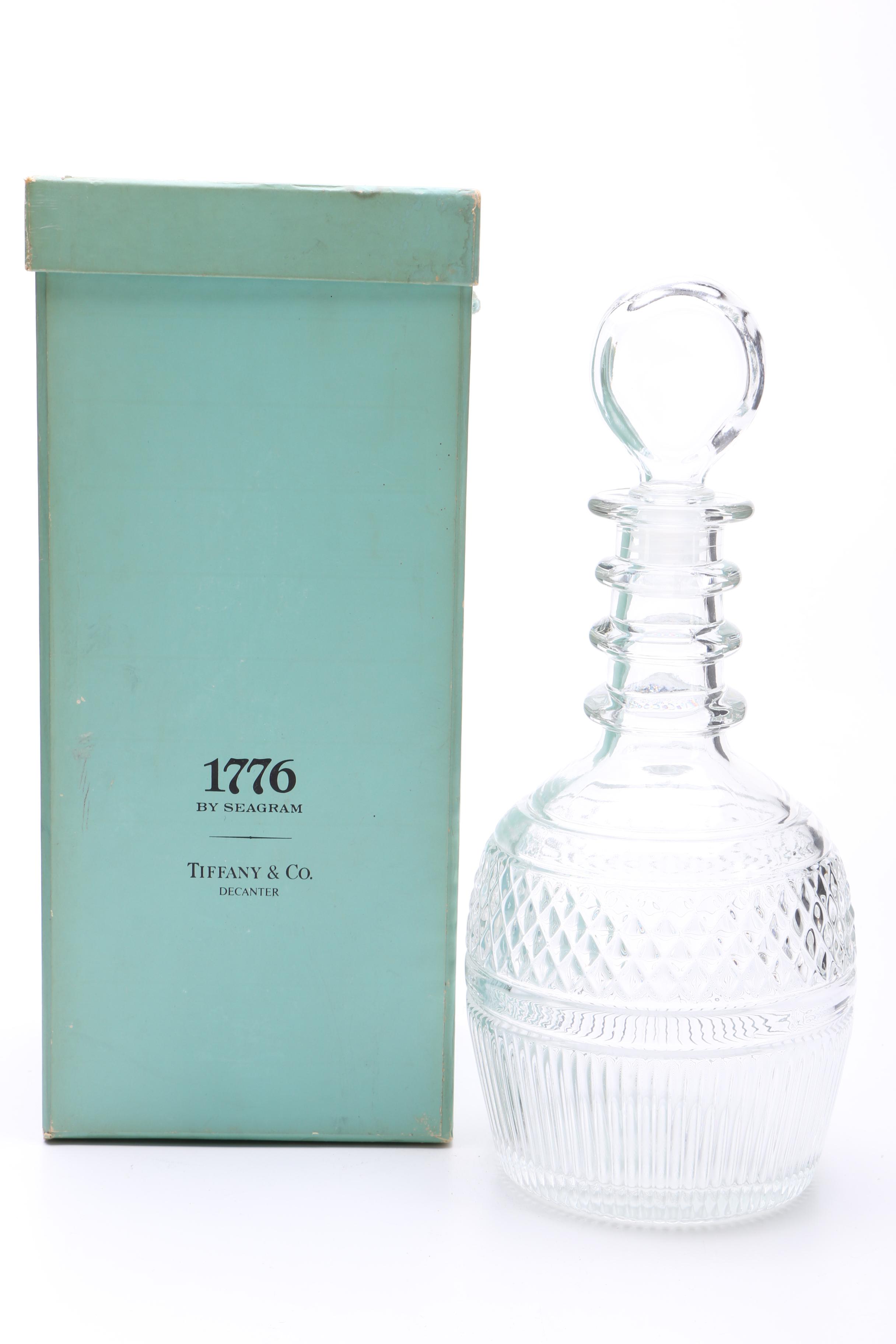 1776 By Seagram Tiffany & Co Decanter