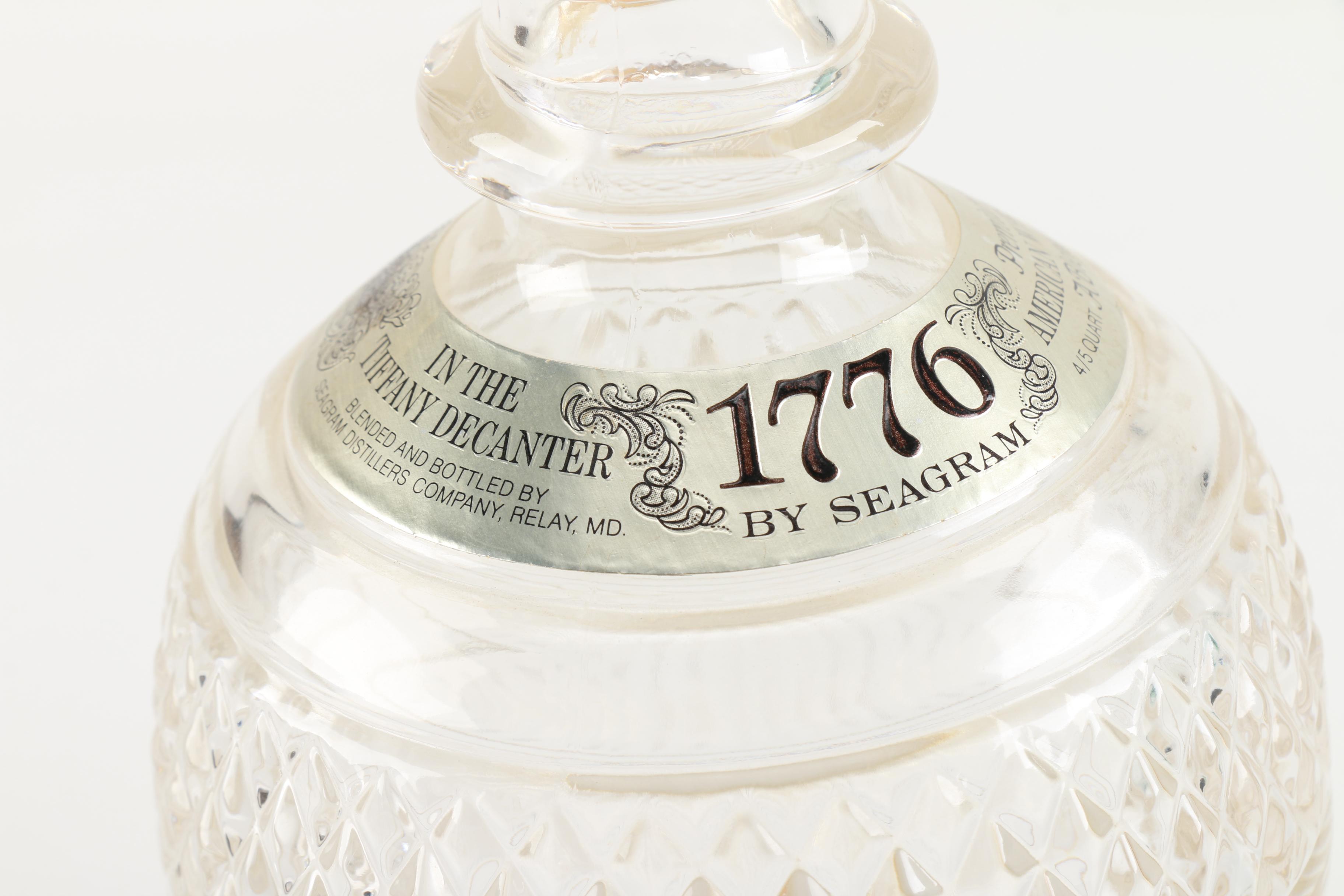 Seagram "1776" and Tiffany & Co. Decanter