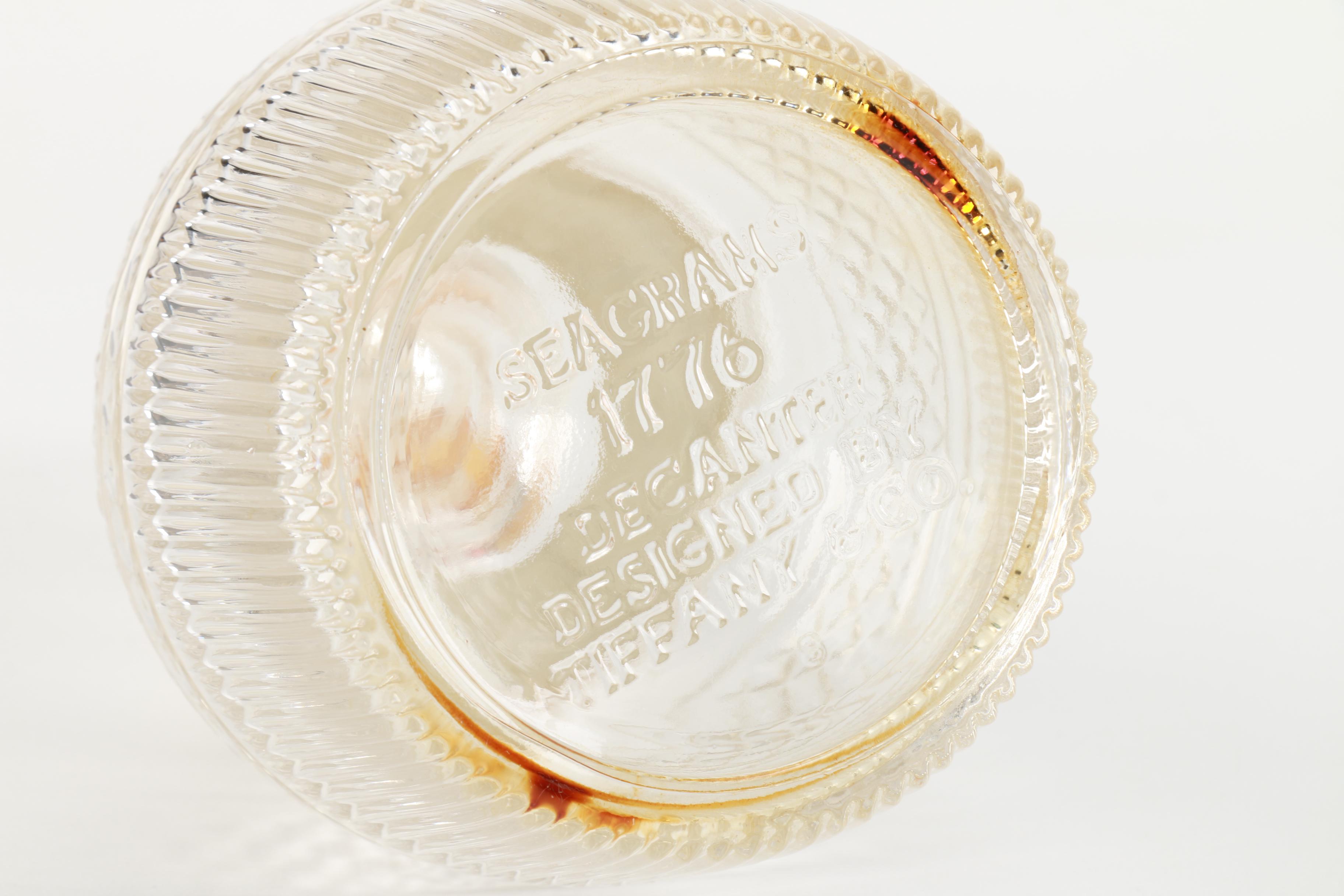 Seagram "1776" and Tiffany & Co. Decanter