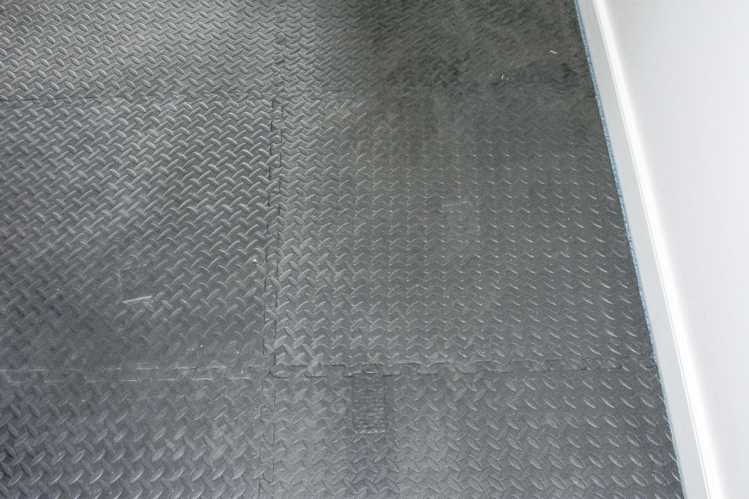 Gympac Exercise Bench. Fitness System, and Interlocking Floor Tiles