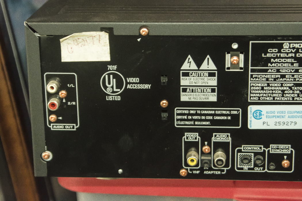 Pioneer LaserDisc Player and Feature Films