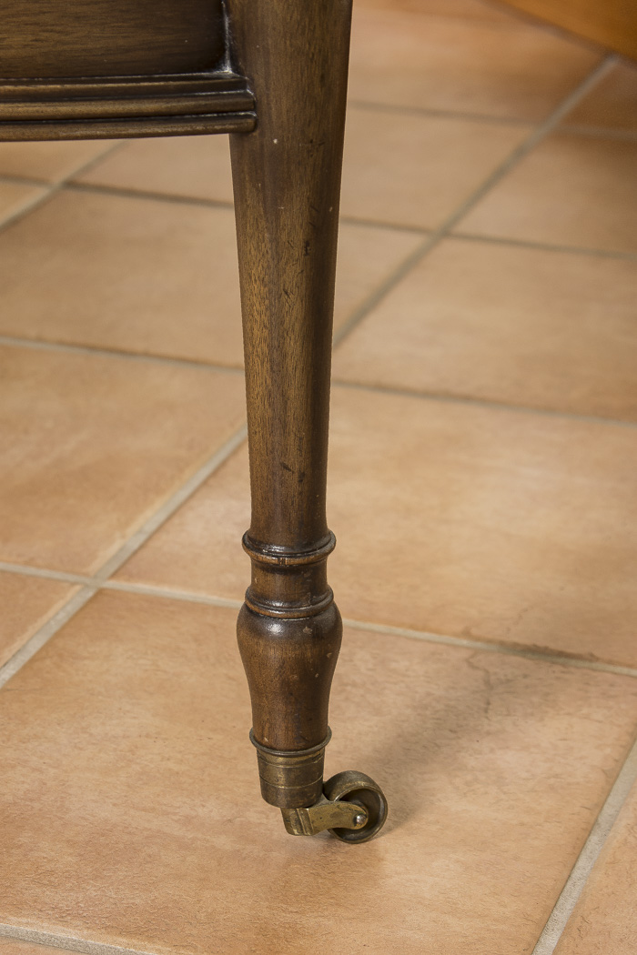 Kittinger Hunt Table Style Desk with Glass Top