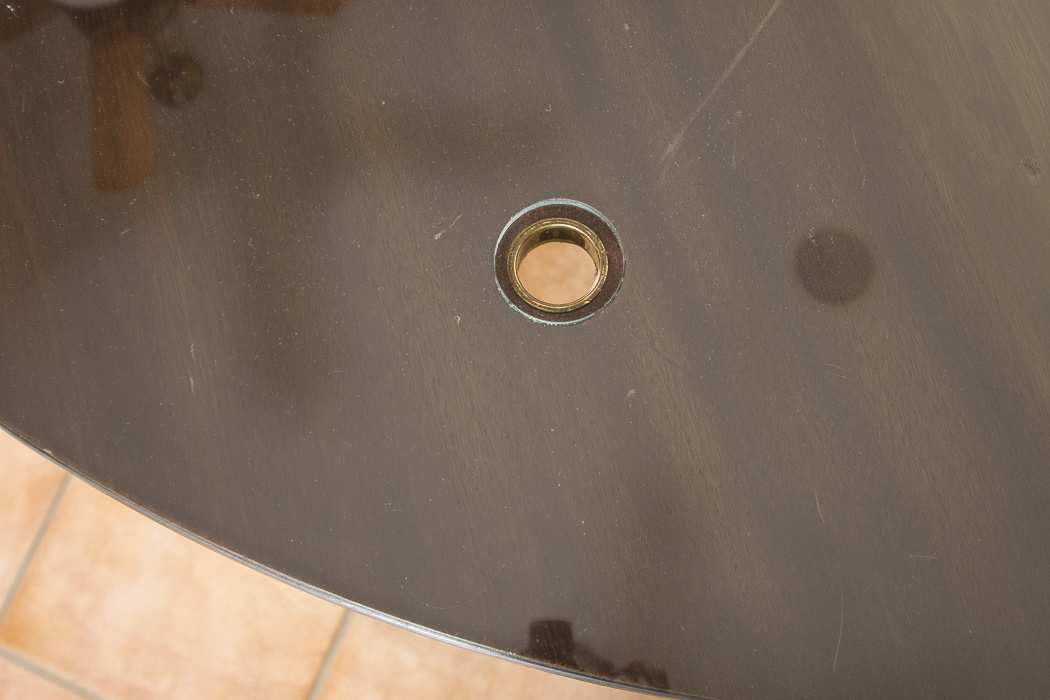 Kittinger Hunt Table Style Desk with Glass Top