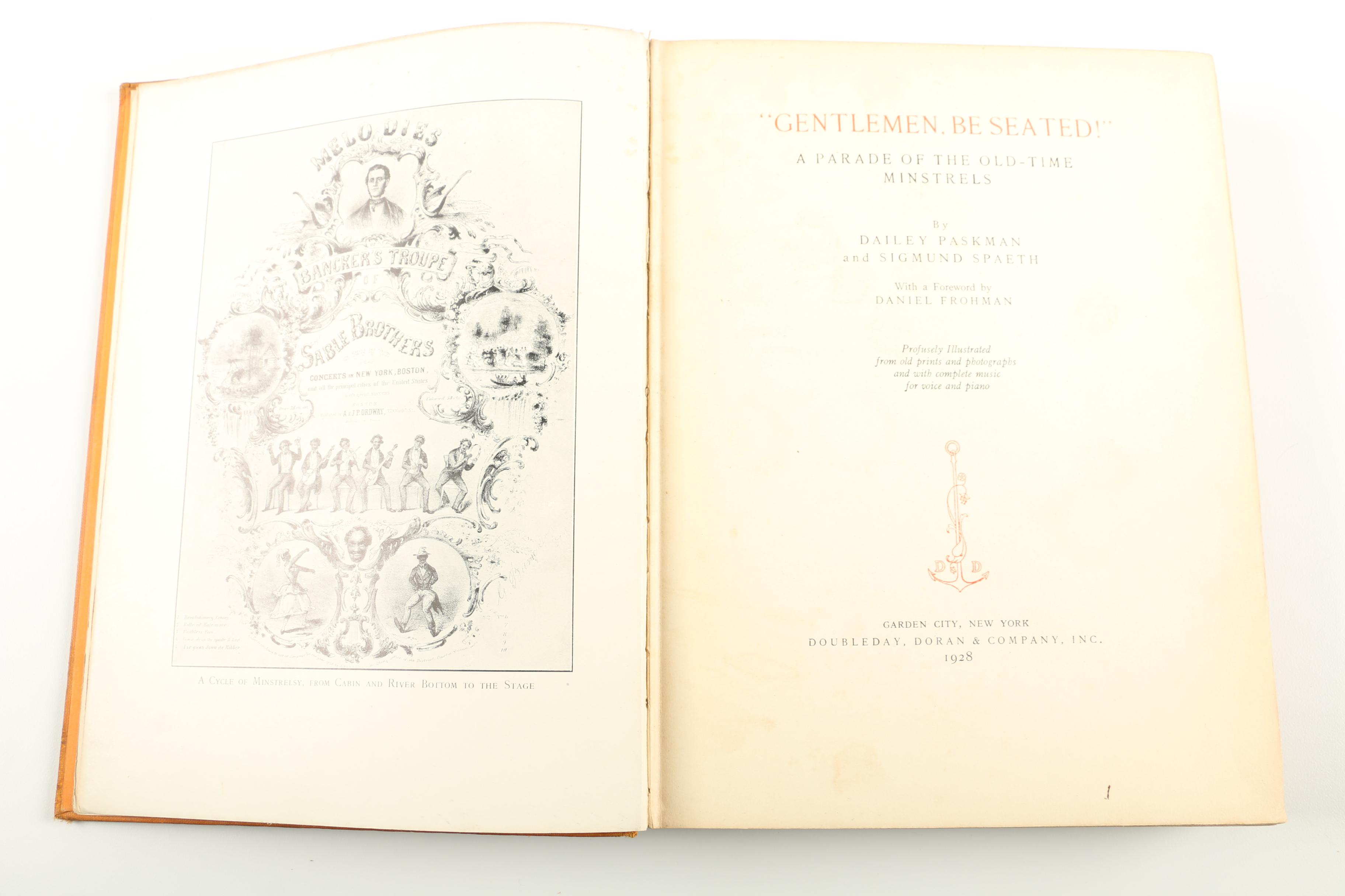 First Edition "Gentlemen Be Seated"