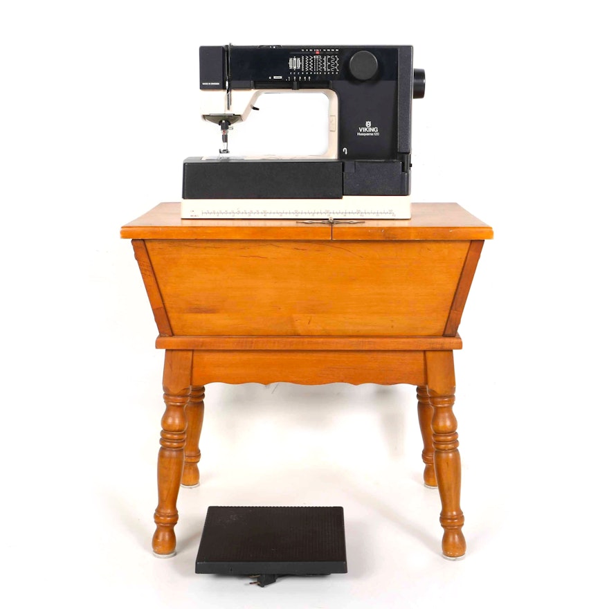 Viking Sewing Machine and Table