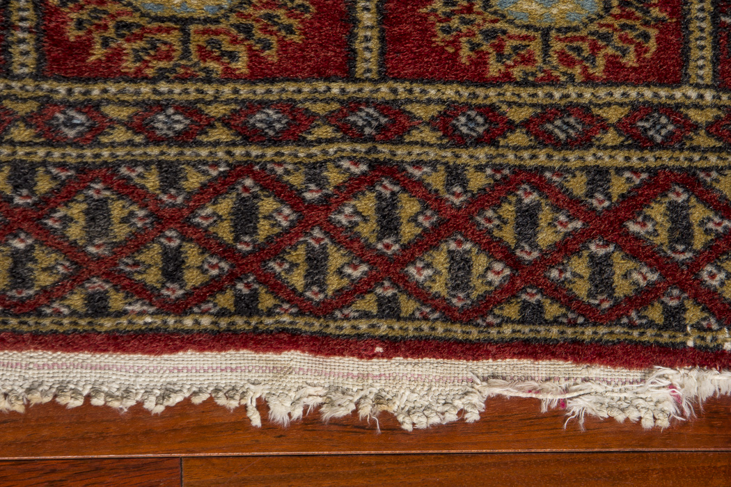 Hand-Knotted Tekke-Style Bokhara Accent Rug