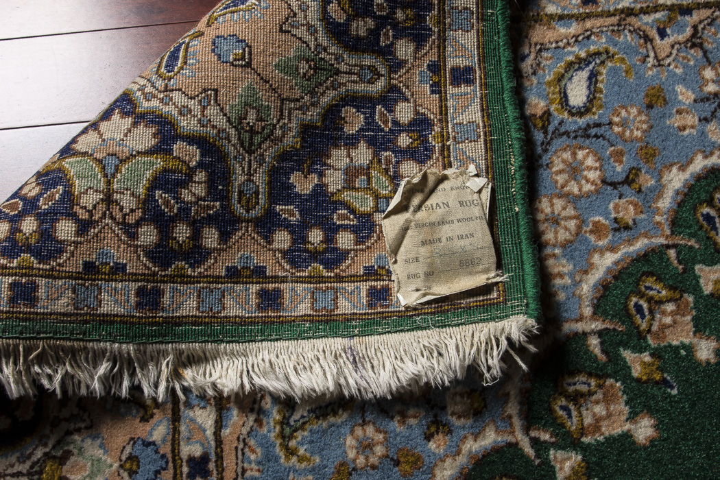 Hand-Kotted Kerman Lambs Wool Area Rug