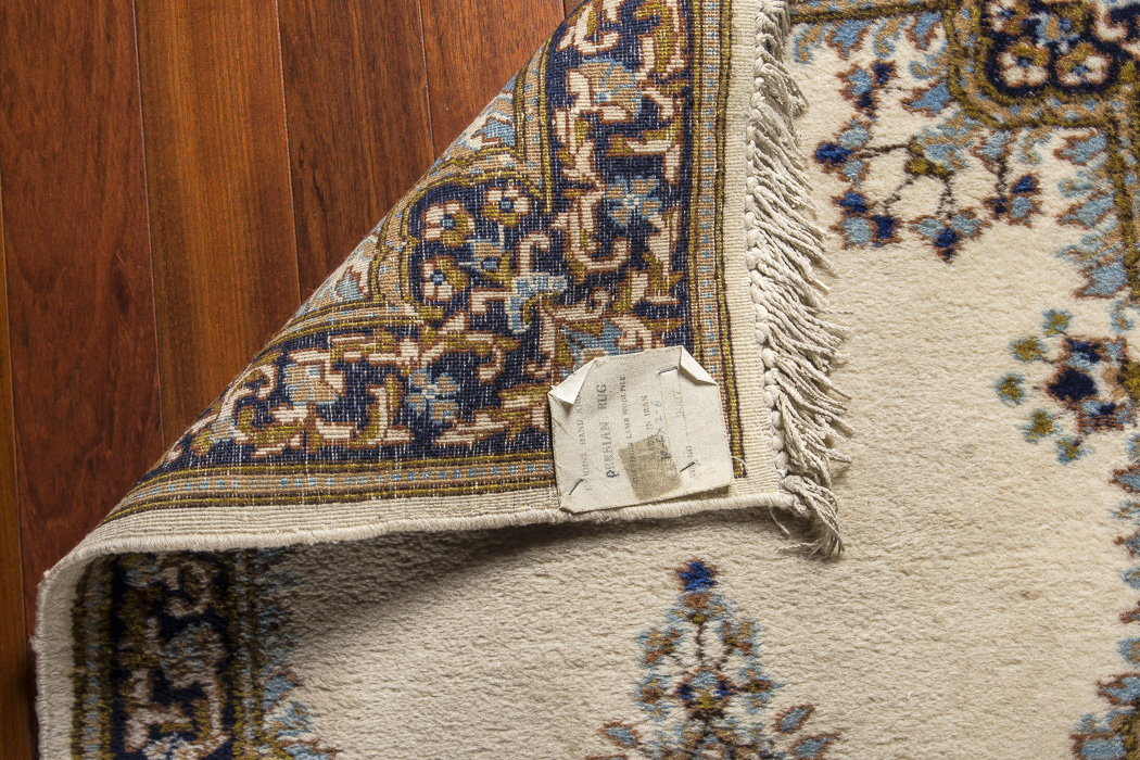 Hand-Knotted Iranian Persian Lambs Wool Carpet Runner