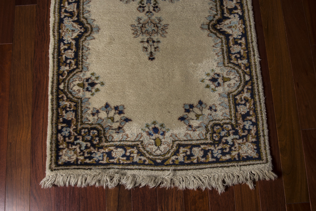 Hand-Knotted Iranian Persian Lambs Wool Carpet Runner