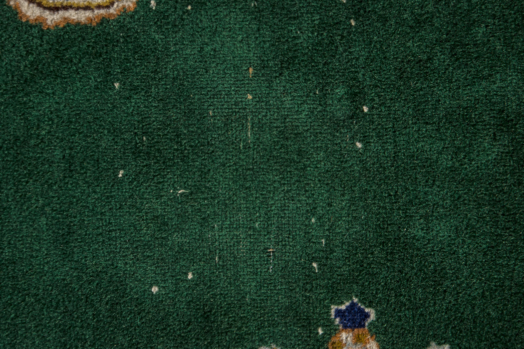 Hand-Kotted Kerman Lambs Wool Area Rug