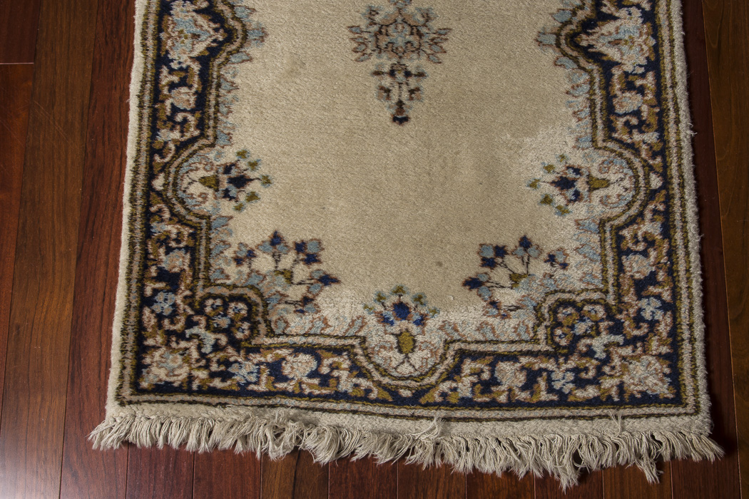 Hand-Knotted Iranian Persian Lambs Wool Carpet Runner