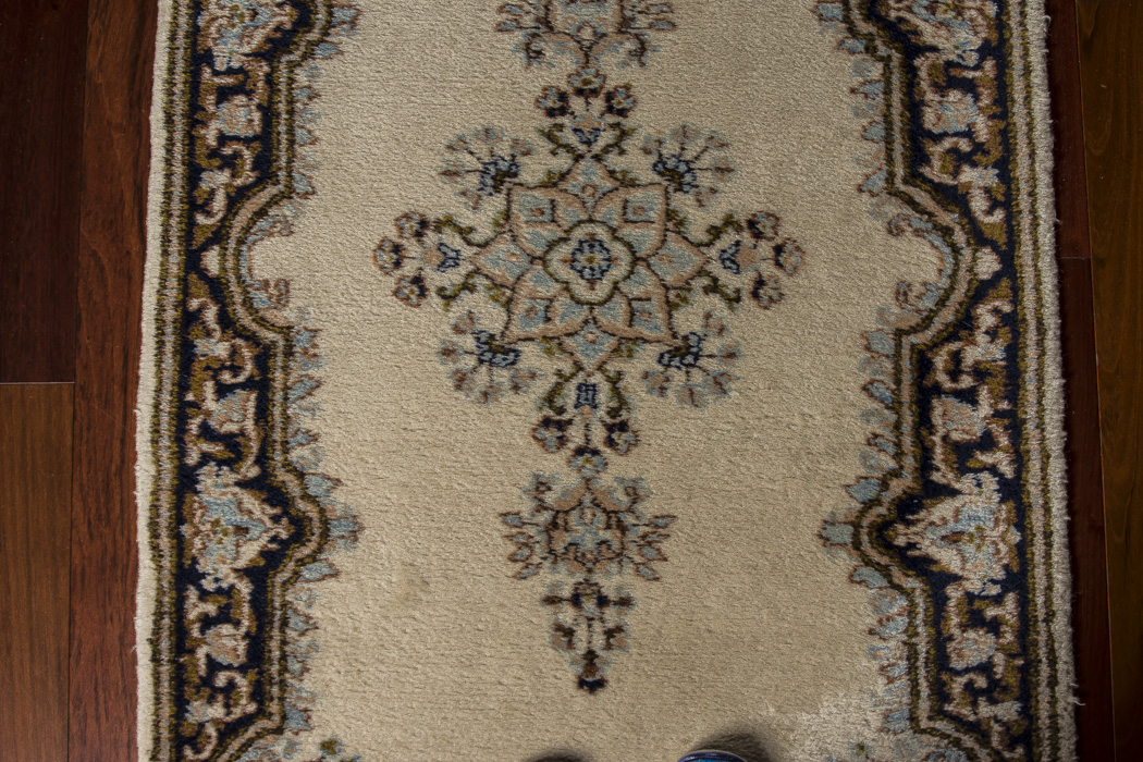 Hand-Knotted Iranian Persian Lambs Wool Carpet Runner