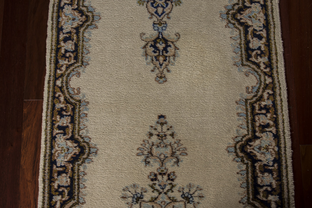 Hand-Knotted Iranian Persian Lambs Wool Carpet Runner