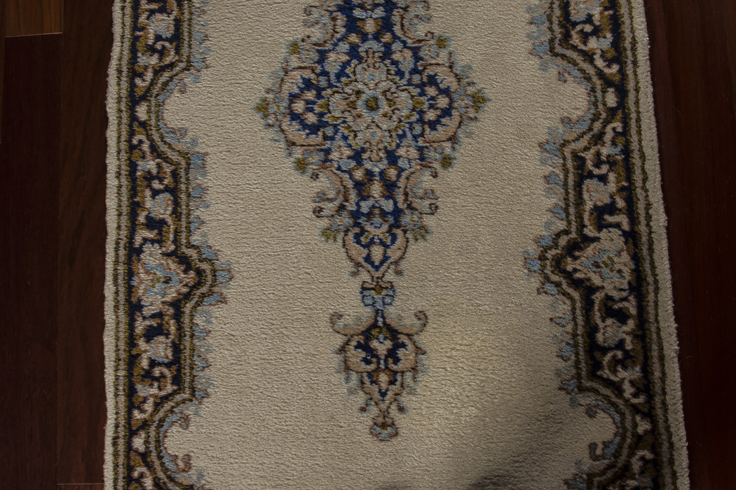 Hand-Knotted Iranian Persian Lambs Wool Carpet Runner