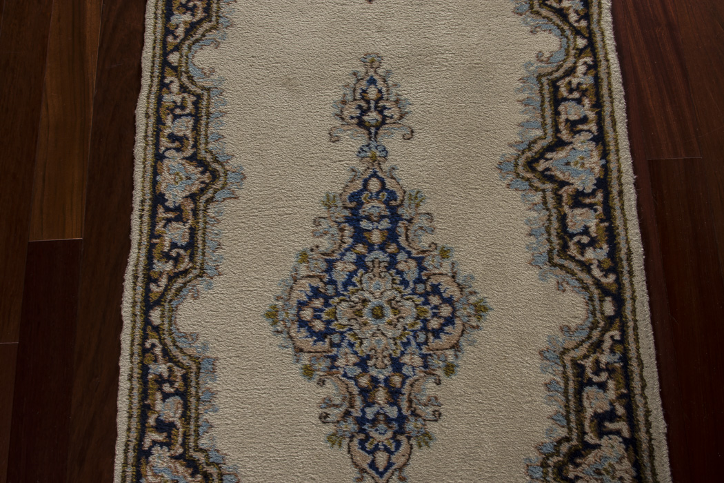 Hand-Knotted Iranian Persian Lambs Wool Carpet Runner