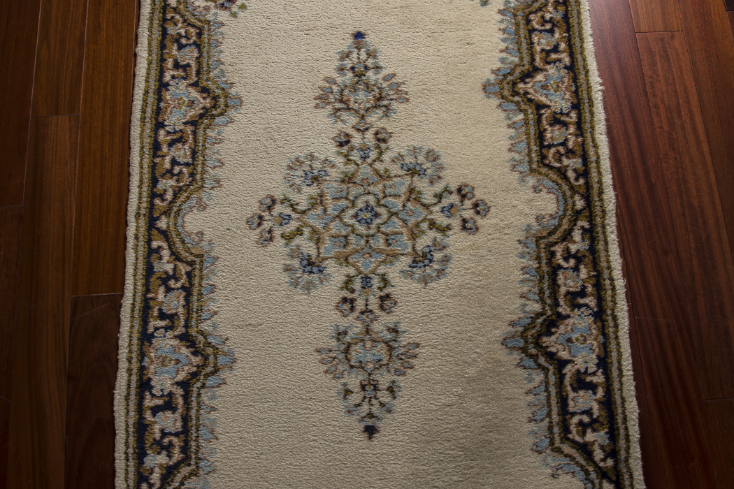 Hand-Knotted Iranian Persian Lambs Wool Carpet Runner