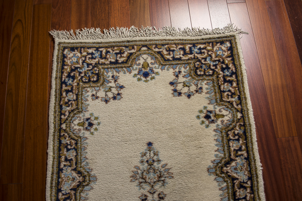 Hand-Knotted Iranian Persian Lambs Wool Carpet Runner