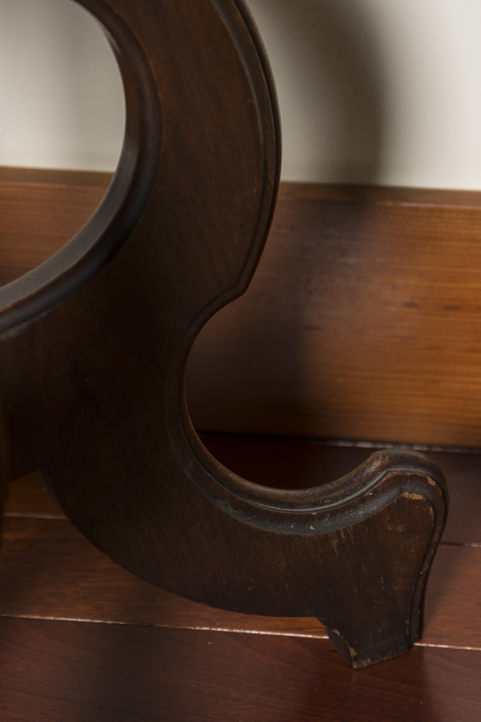 Marble Top Wood Accent Table